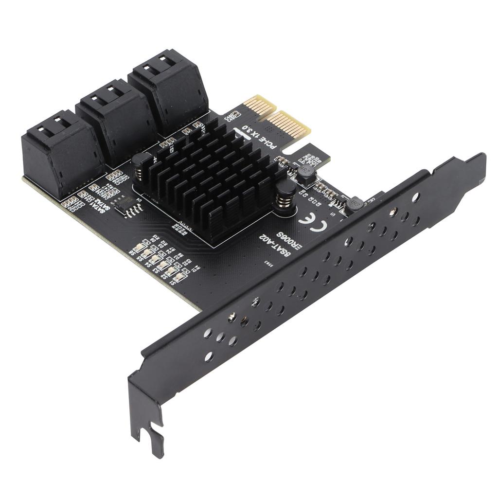 Hard Disk Expansion Card 6.0 Gbps PCIE To SATA 6G 6 Ports Convertor Interface Hub Adapter
