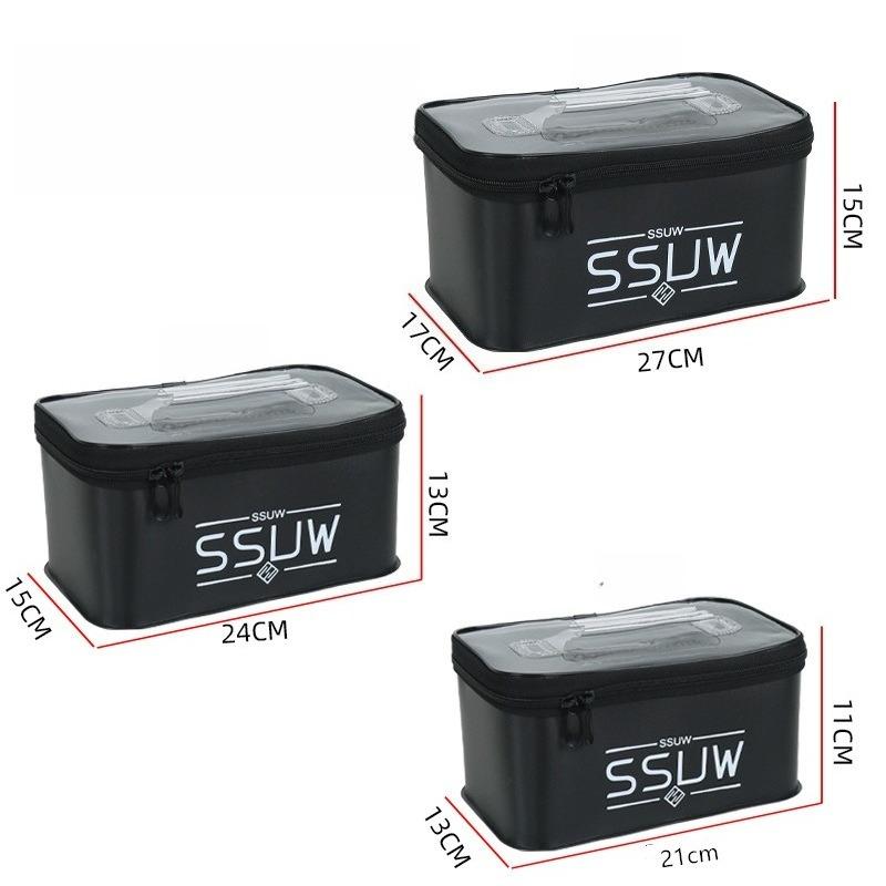 3PCS Thickened Lure Tackle Box Fishing Box Accessory Storage Fish Bucket Fishing Gear Tool Box Set Fishing Gear