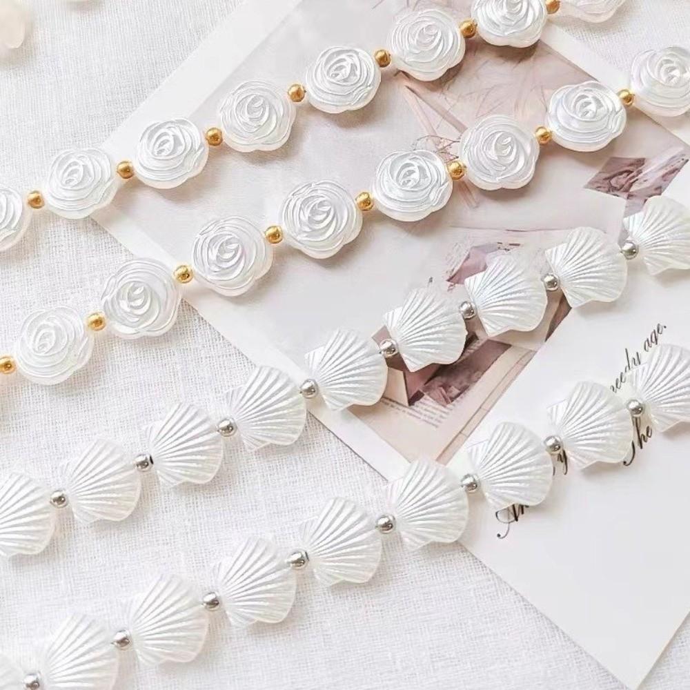 2 PCS Beautifully Shell Curtain Tieback Elegant Rose Curtains Tie Rope Curtain Straps  Living Room