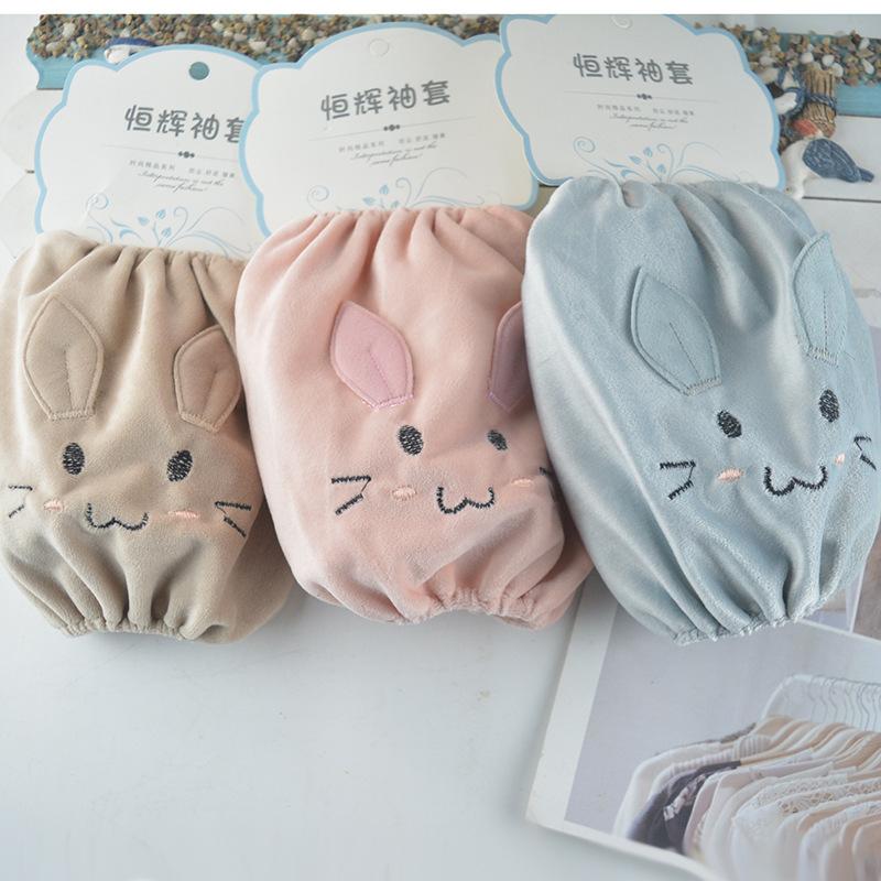 Neue Winter-Kurzarm für Damen und Studentinnen, schmutzabweisende Büro- und Heimärmel für Katzen, Modeärmel