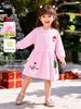 Little Maven Girls' Long Sleeve Christmas Dress - Cute Autumn Skirt Style