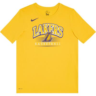 Συνεργασία NBA Los Angeles Lakers Dri-Fit T-Shirt SS25 Casual Crew Neck Κοντομάνικο Παιδικά Τοπ Κίτρινο 3Z2B7BAYX-LAK