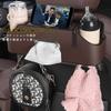 Multifunctional Car Storage Tissue Drink Car Rear Seat Car Seat Back Storage Rear Seat PU Easy Car Interior with Cell Phone Holder and 2 Hooks Box,