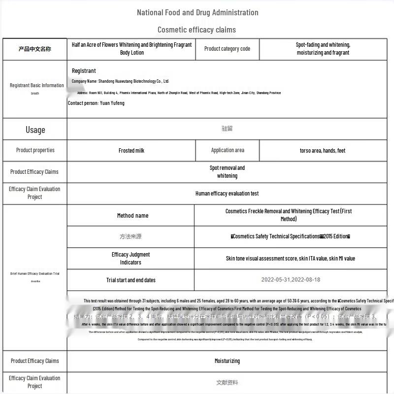 Half-Acre Flower Field Whitening Body Lotion & Foundation Set