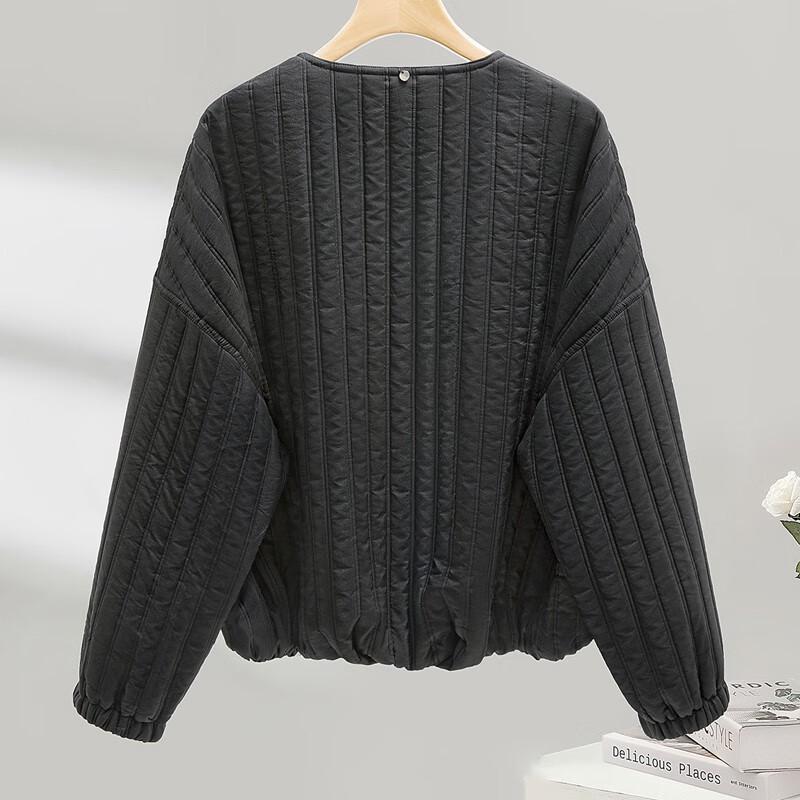 Damen Freizeitjacke mit lockerer Passform, Rundhalsausschnitt und langen Ärmeln