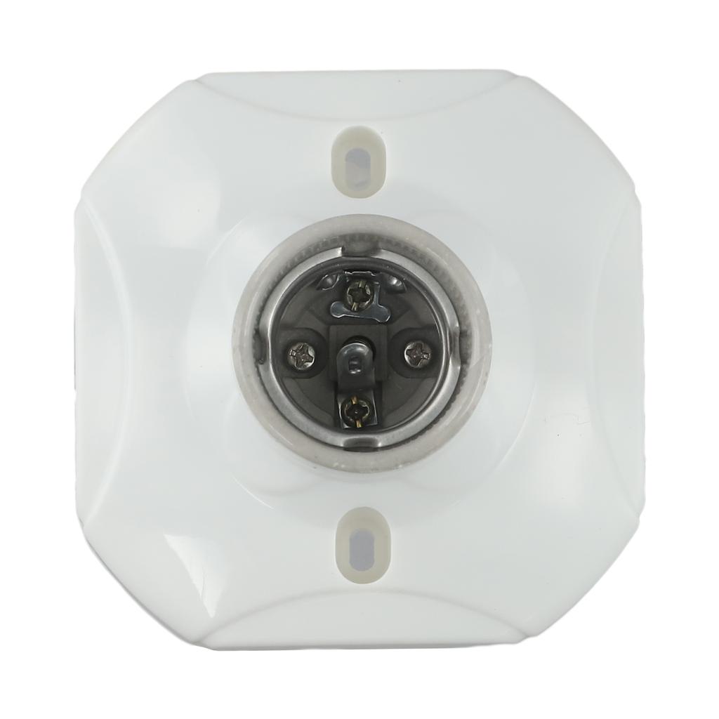 Straight Glazed Ceramic Heat Lamp Holder Light Bulb Socket E27 Porcelain/Fitting