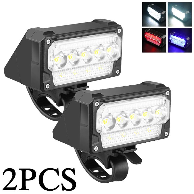 Bicycle Front Light Super Bright Bicycle Light Waterproof Bike Flashlight Rechargeable Bicycle Head Light Cycling Accessories