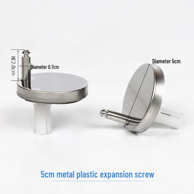 Universal Toilet Seat Screws and Fixing Nuts - Round Bottom-Mount Bolts