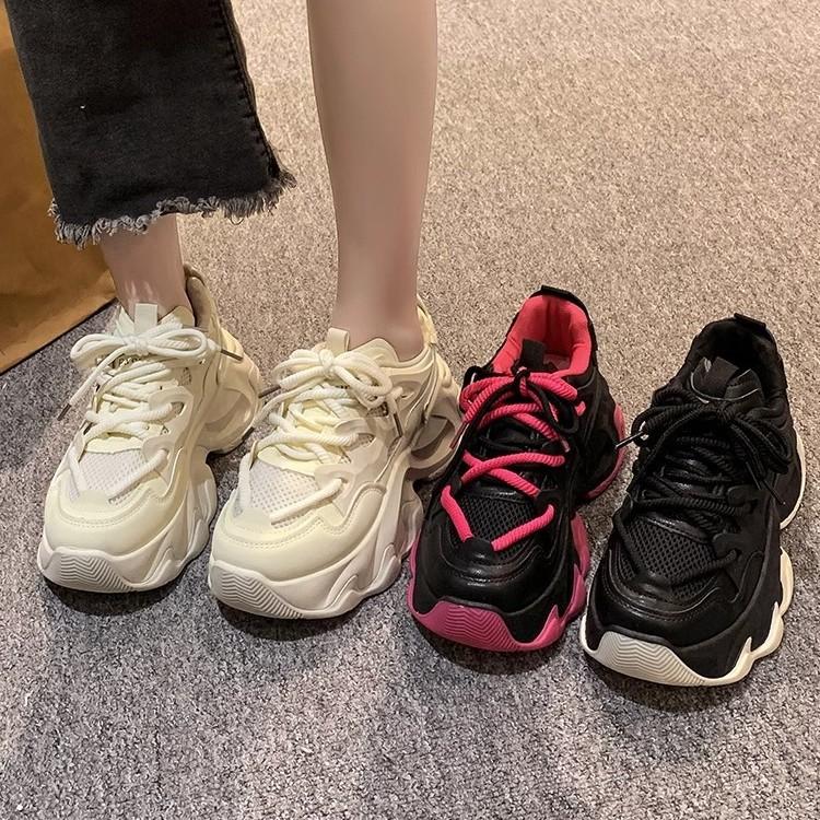 Spring and summer popular dad shoes women's 2025 new shoes women's shoes ins trendy versatile thick-soled heightening women's sports shoes
