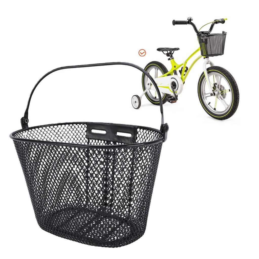 Kids Bike Basket with Handle for Boys Girls Front Cycling Basket for Most Tricycles Scooters