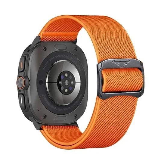 Nylon Strap For Samsung Galaxy Watch Ultra 47mm Elastic Sports Loop Wrist Watch Bracelet Correa For Galaxy Watch 7 Ultra Band