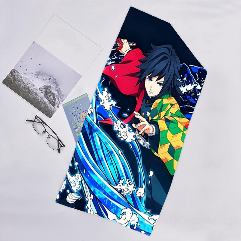 1pc Tomioka Giyuu1 Beach Towel, Beach and Seaside Swimming Pool Equipment, Fashion Pattern, Rectangular, Travel Essentials