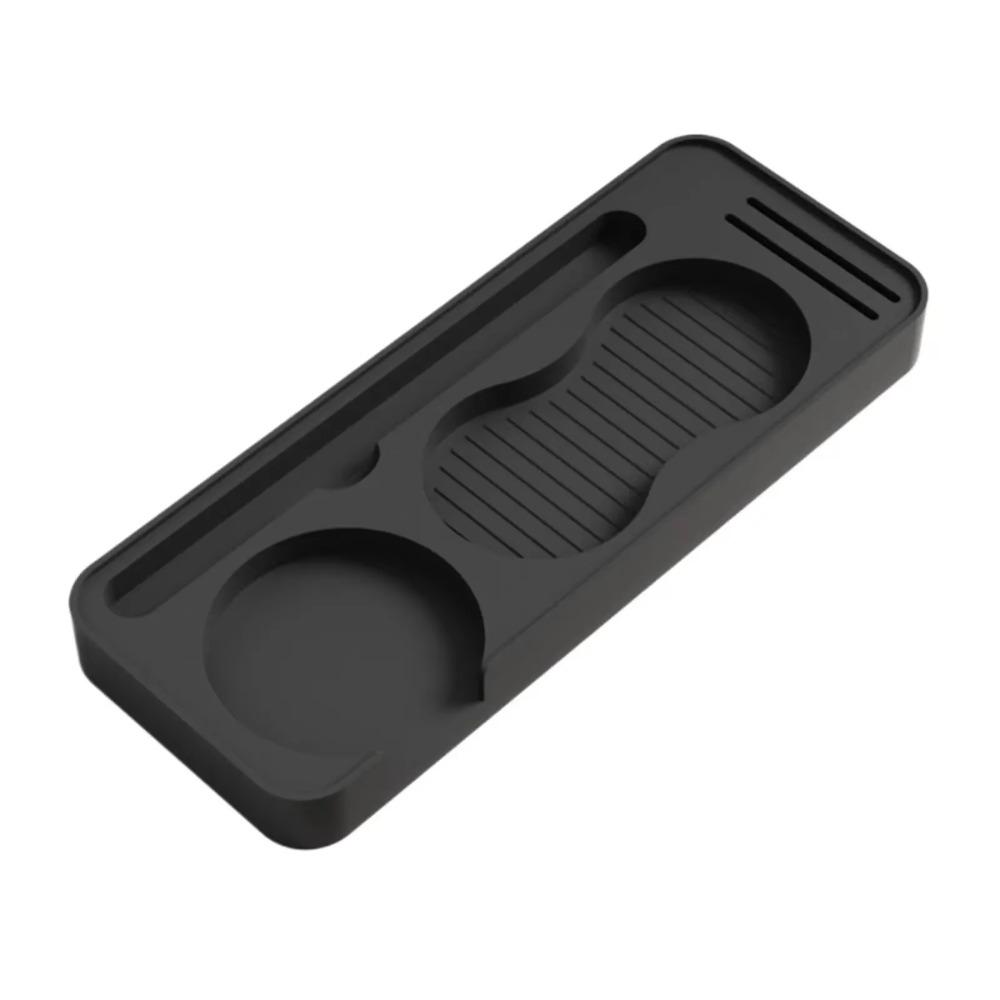 Non Slip Surface Silicone Coffee Tamper Pad Space Saving Powder Hammer Holder  Cafe Use