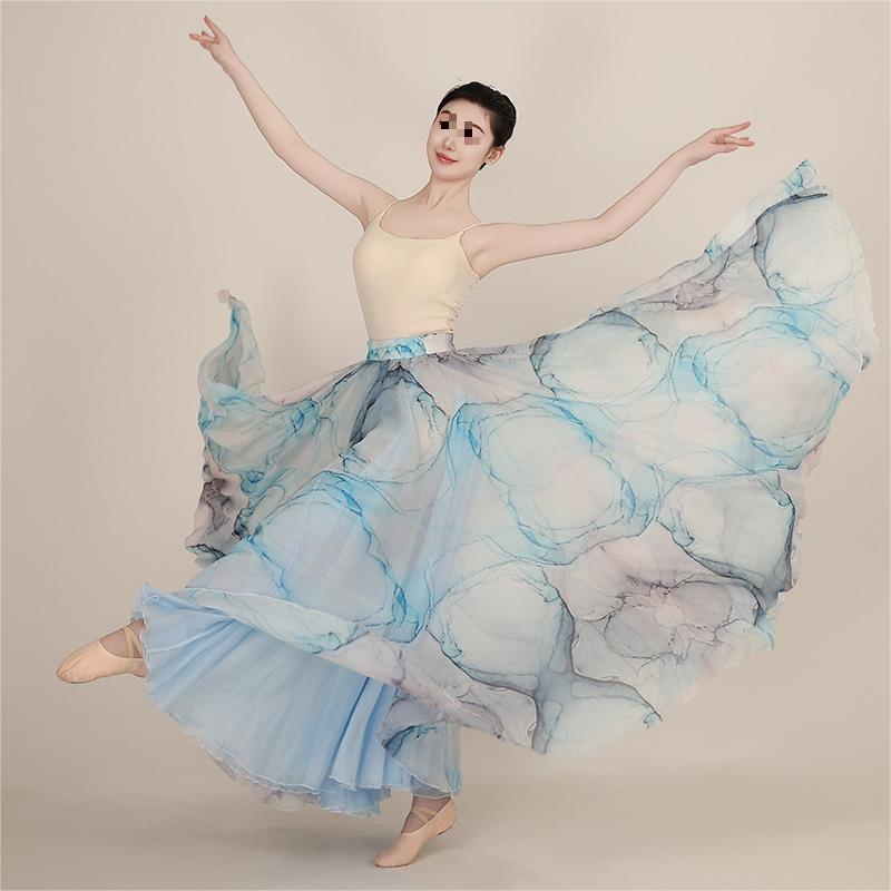Ancient Style Flowy Classical Dance Skirt XXXL