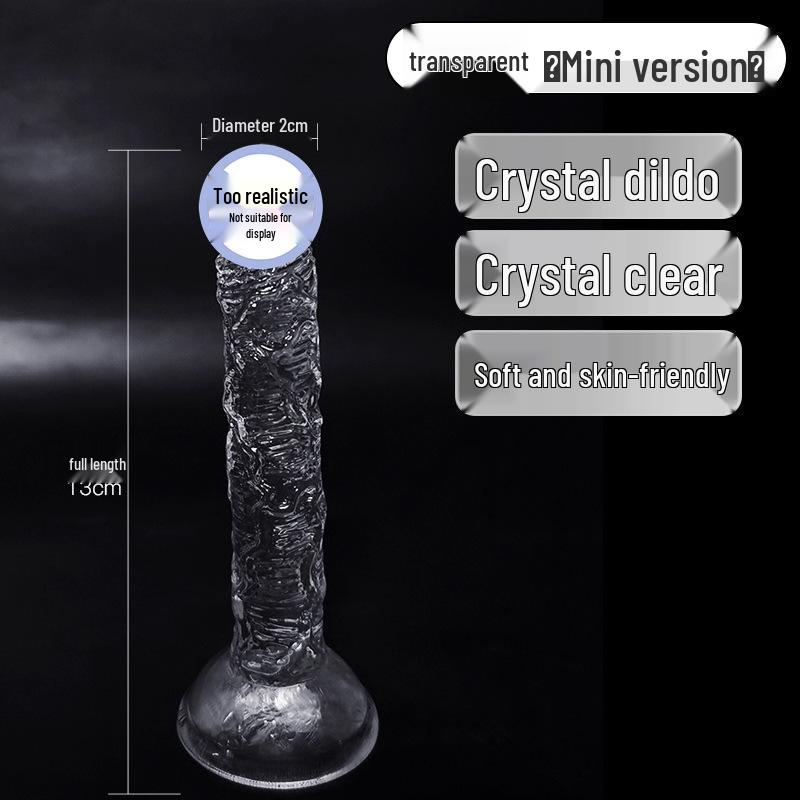 Long Love Realistic Crystal Dildo - Female Adult Masturbator