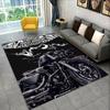 Tappeto Antiscivolo Area Retro H-Harleys Racing Moto per Soggiorno, Camera da Letto, Sala Giochi, Tappeto Morbido Pavimento Tappeto Decorazione Casa Stanza Bambini