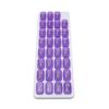 Monthly Pill Organizer One Month Small Compartments 31 Day 4 Week Pill Cases for Home Travel