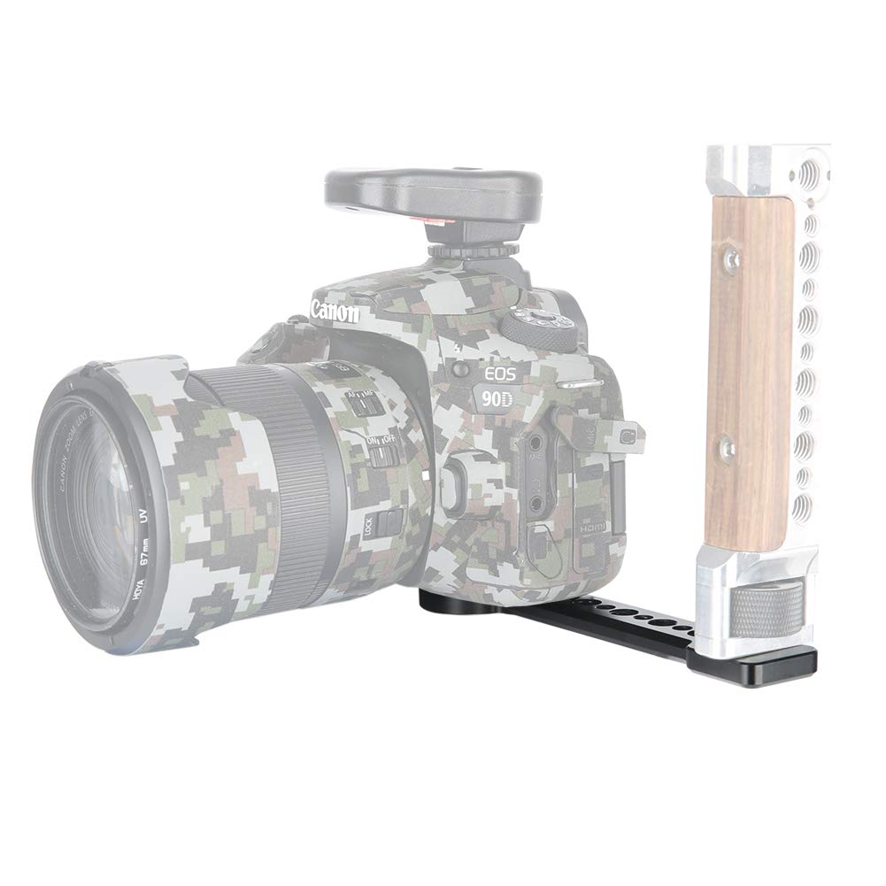 NICEYRIG Shoe Bracket Camera Extension Bracket Bracket Universal Bracket Compatible with DJI Gimbal 391 3-Sided (Single Item) -