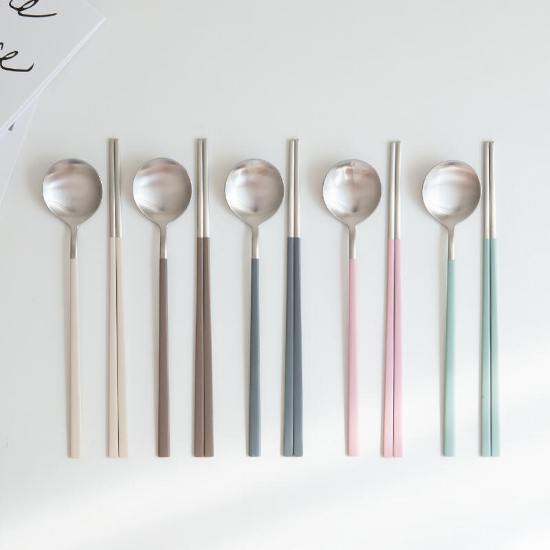 Набор столовых ложек Nicott 1+1, 5 цветов 1. Gray