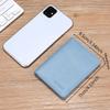 Durable Ultra-thin Men and Vertical ID Cards Cover Bank Card Driver's License Simplicity Business Card Holder Soft Light Blue