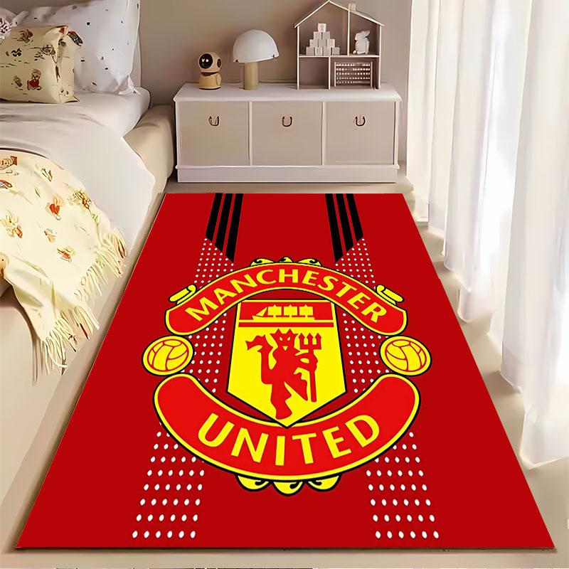 Manchester United Logo Carpet suitable as a non-slip mat for the living room or bedroom sofa