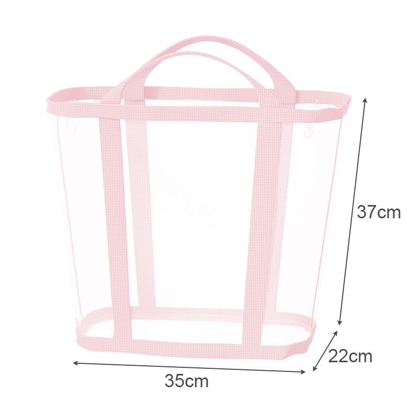 Foldable wall mounted nylon mesh laundry basket large capacity portable dirty clothes storage basket розовый 2550₽