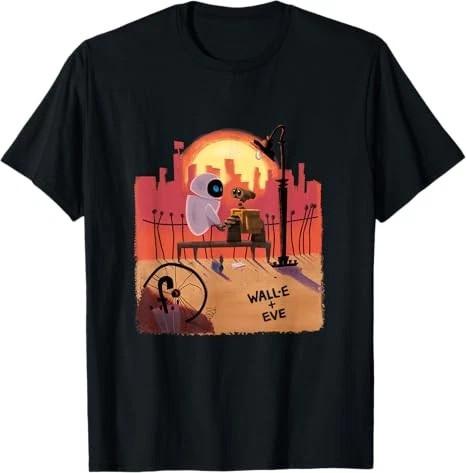 Pixars WallE And Eve Sunset TShirt Size S 4XL S