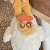 Internet Celebrity Big Rooster Plush Handbag Cute Large-capacity Bag Creative Fashion Storage Bag Personalized Small Bag Purse
