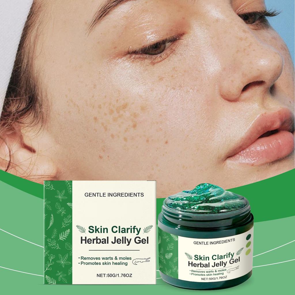 Kräuter-Gelee-Gel, Entfernungsgel, Gel zur Reduzierung von Hautunreinheiten, Pflegegel für ungleichmäßigen Hautton, 50 g