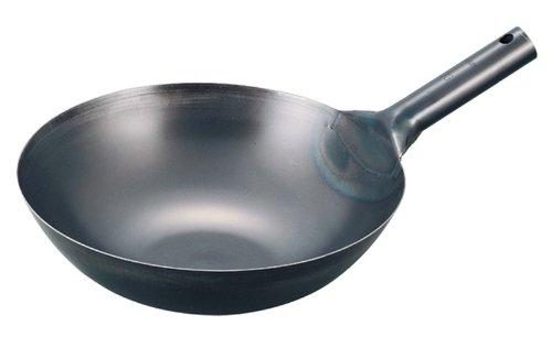 

EBM Iron Blue Temper Pressed Chinese Saucepan, 36cm