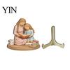 Minimalist Decorative Home Accessories Wooden Reading Desktop Ornaments for Office Decor, Figurine, Sturdy Durable Pieces Creative Art Craft