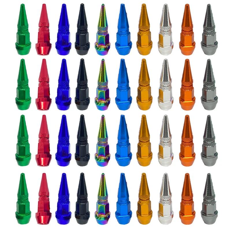 1/4 ks krytky ventilků pro auto a motocykl, krytky ventilků pneumatik, prachotěsný kryt 45mm s hroty, krytky ventilků, auto, exteriérové ​​příslušenství