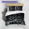 3pcs Custom Name Cartoon Linkin Park Bedding Set Duvet Cover Closure Includes 1 Duvet Cover & 2 Pillowcases for All Seasons Bedroom Decor