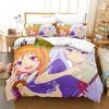 OreShura Bedding Set Single Twin Bedding Set Printed With Pillowcase Bed Duvet Cover Soft Queen King Size Bedclothes Home