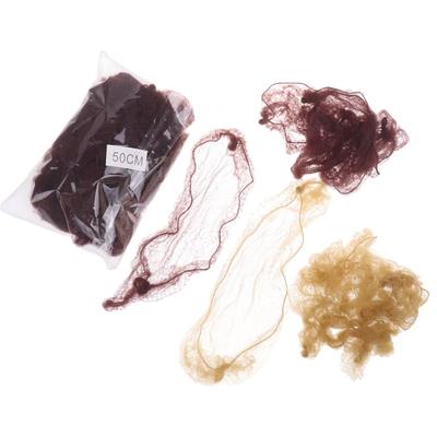 50 Pièces Filet à Cheveux Élastique Lot Cheveux Filet Invisible à Cheveux Maille Chignon Filet à Cheveux Pour Cheveux en Chignon Outil de Coiffure 30/50CM Accessoires pour Cheveux