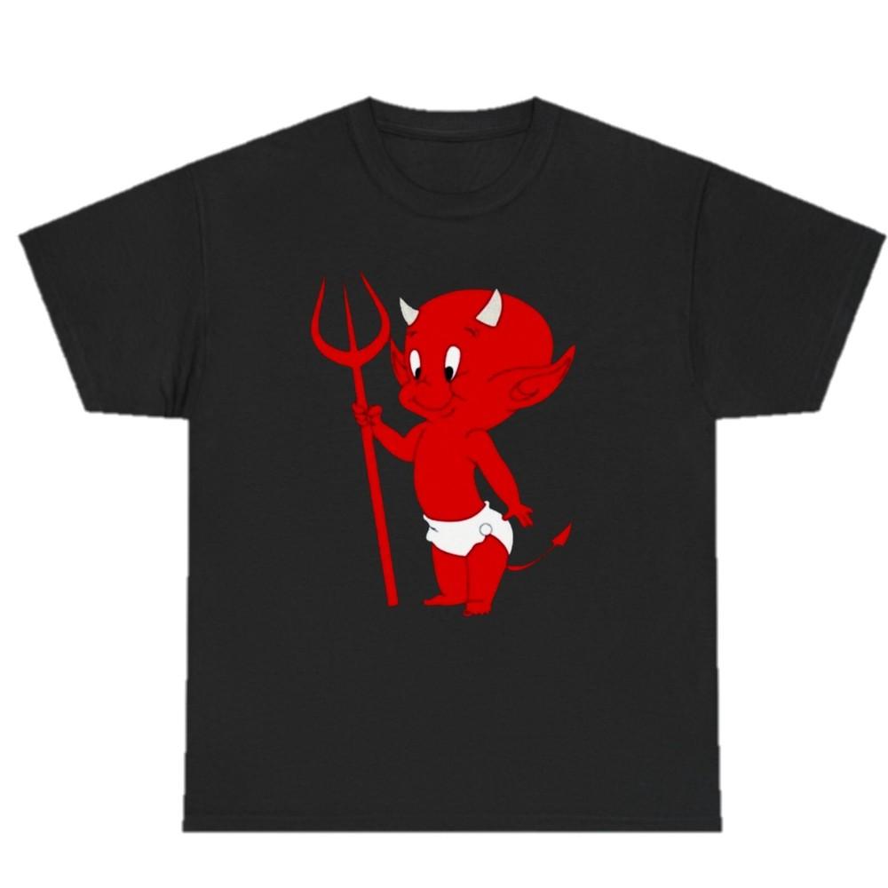 Hot Stuff Devil Black T Shirt NEW Retro Style shirt Nostalgia Tattoo Unisex T-Shirt XXL