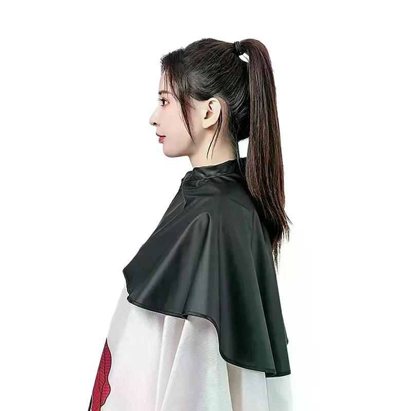 Professional Hairdressing Cape Short Length Adjustable Salon Barber Hair Cutting Cover Waterproof Apron For Home Salon Styling