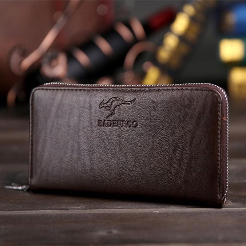 Herren-Kupplungsgeldbörse mit großem Fassungsvermögen