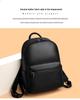 Premium Cowhide Leather Business Backpack: Unisex Design for Work, Travel, and Commuting