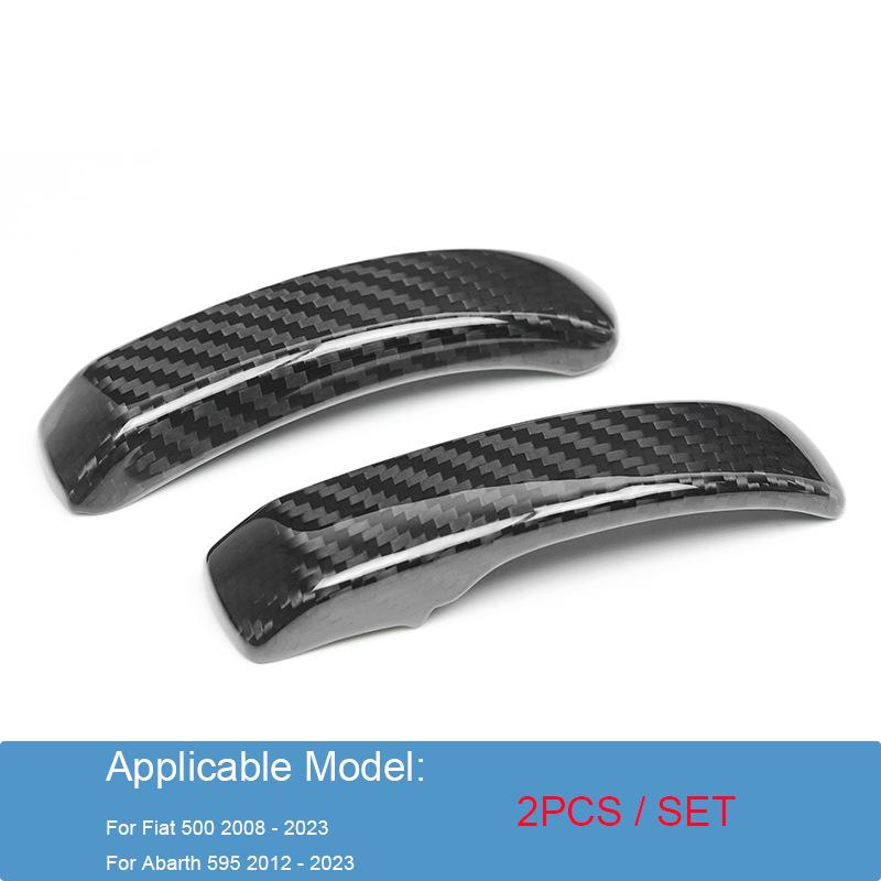 Fiat 500 Carbon Fiber Door Handle & Grip Trim Cover
