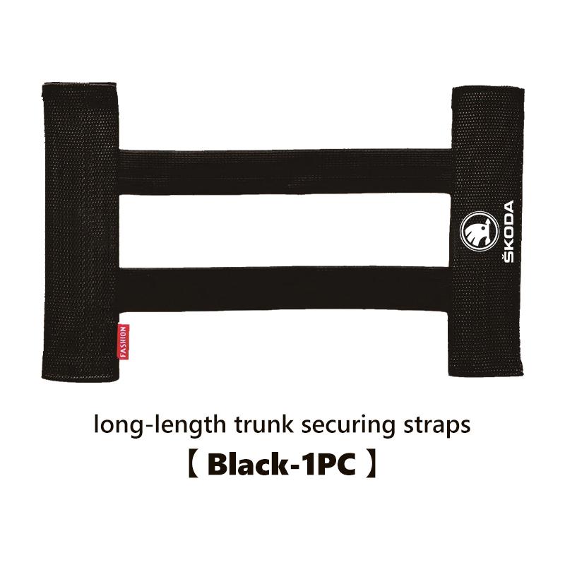 Car Interior Organizer Back Rear Trunk Storage Mesh Fixed Straps For Skoda S Kodiaq Octavia 2 3 Yeti Karoq Rapid Fabia VII VRSTN3