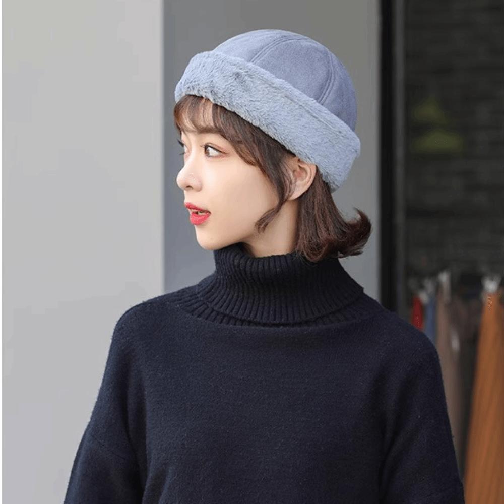Versatile Winter Landlord Hats Retro Lamb Wool Hat Fahsion Melon Hat  Winter