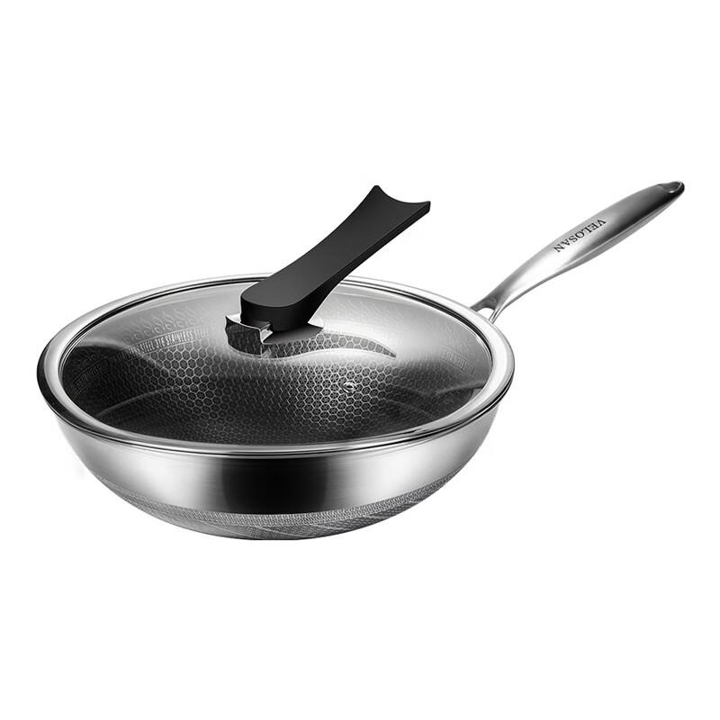 Wenlunshan Honeycomb Stainless Steel Wok