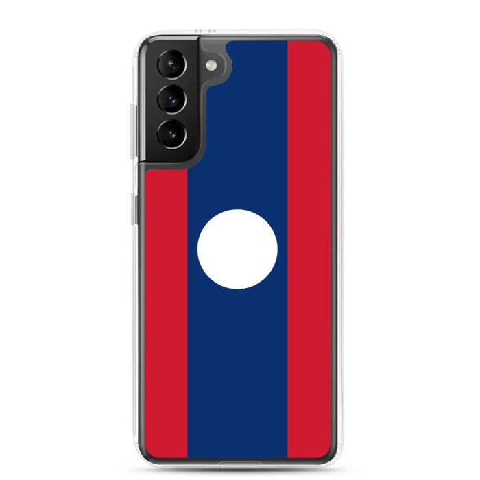 Kryt na telefon - Samsung - Galaxy S24 - Vlajka Laosu - Měkký - Vícebarevný