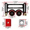 Table Saw Roller Feeder Aluminum Alloy Bearing Roller Featherboards Safety Rust-Proof Roller Feeder Woodworking Tools For Band