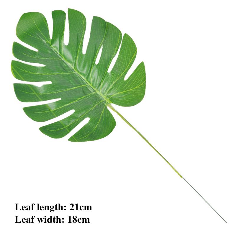 

Simulated Turtle Back Leaf Wholesale Flower Arrangement Plant Fake Flower Birthday Party Wedding Decoration Balloon Accessories 5pcs