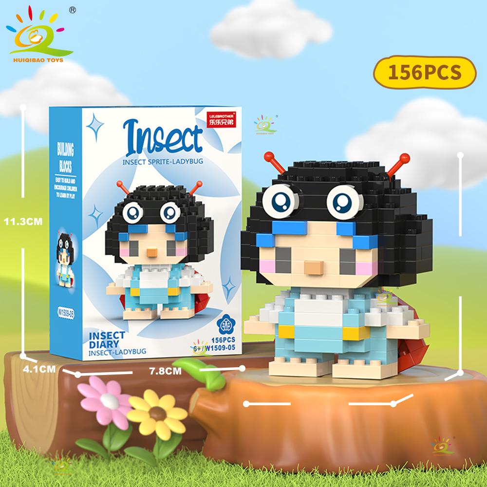 Mini Cute Insect Micro Building Blocks 3D Diamond Model BEE Snail Brick DIY City Construction Toy for Children Kid Gift