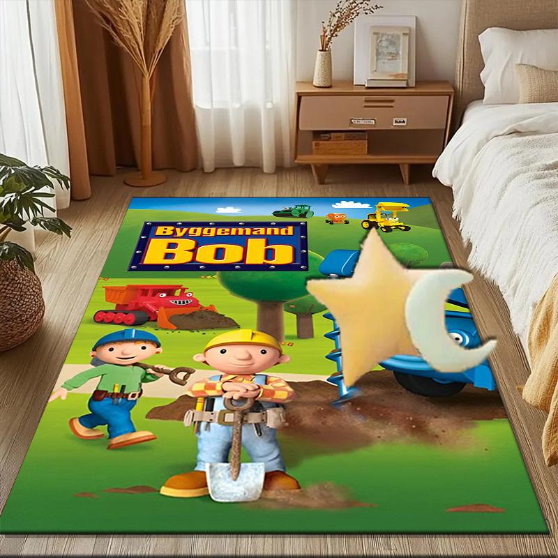 The Builder's Adventure Floor Mat for Living Room, Game Rooms, Office, Bedroom, Office Floor Mat Playful Design, Christmas fan gifts