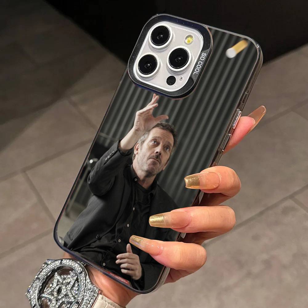 TV Drama Dr H-House Phone Case For iPhone 17,16,15,14,13,12,11 Plus,Pro Max,XS,Colorful Silver Phone case Funda Cover iPhone14
