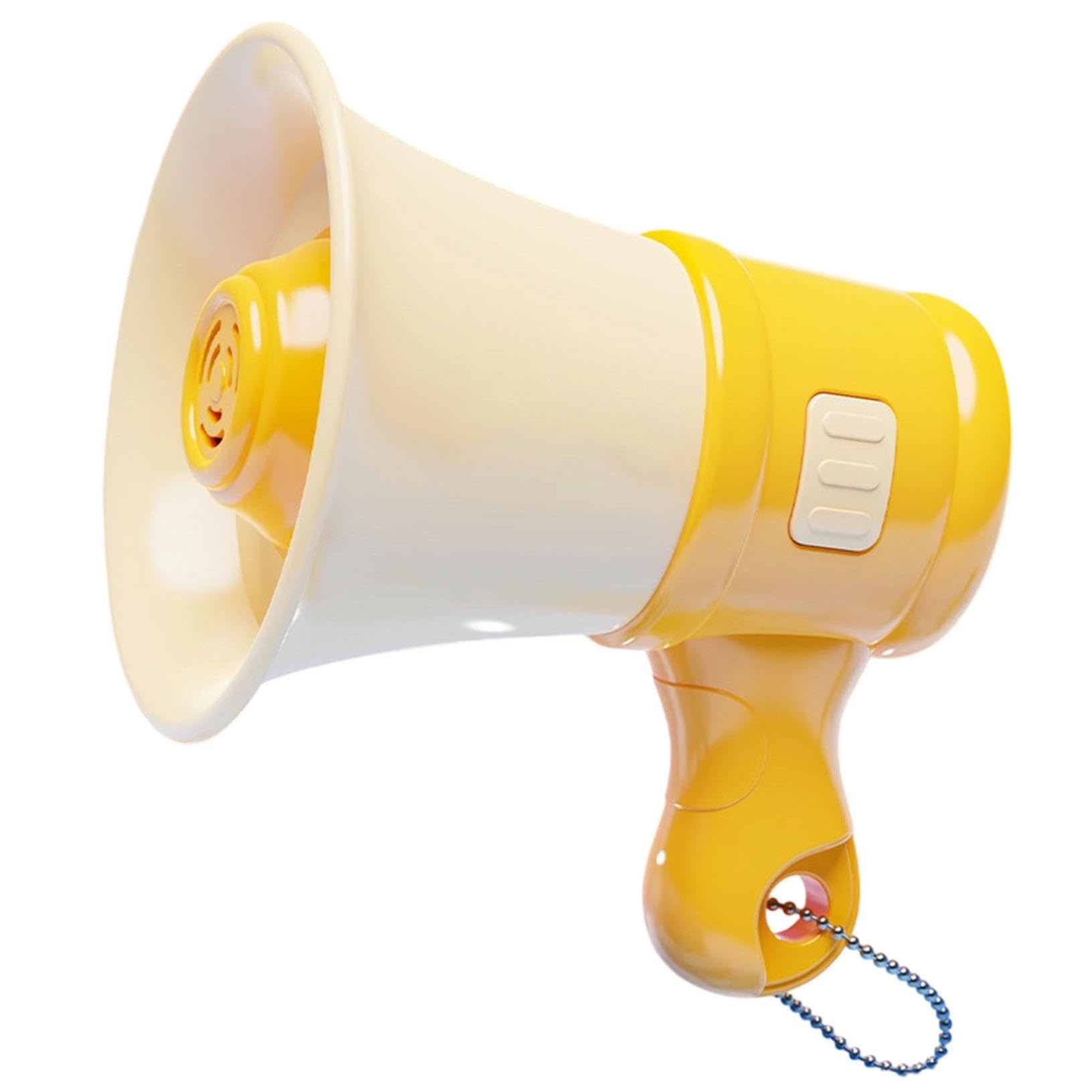 

Megaphone Bullhorn Keychain,Portable Music Recording Amplifier With Chain Speaker One Size жёлтый